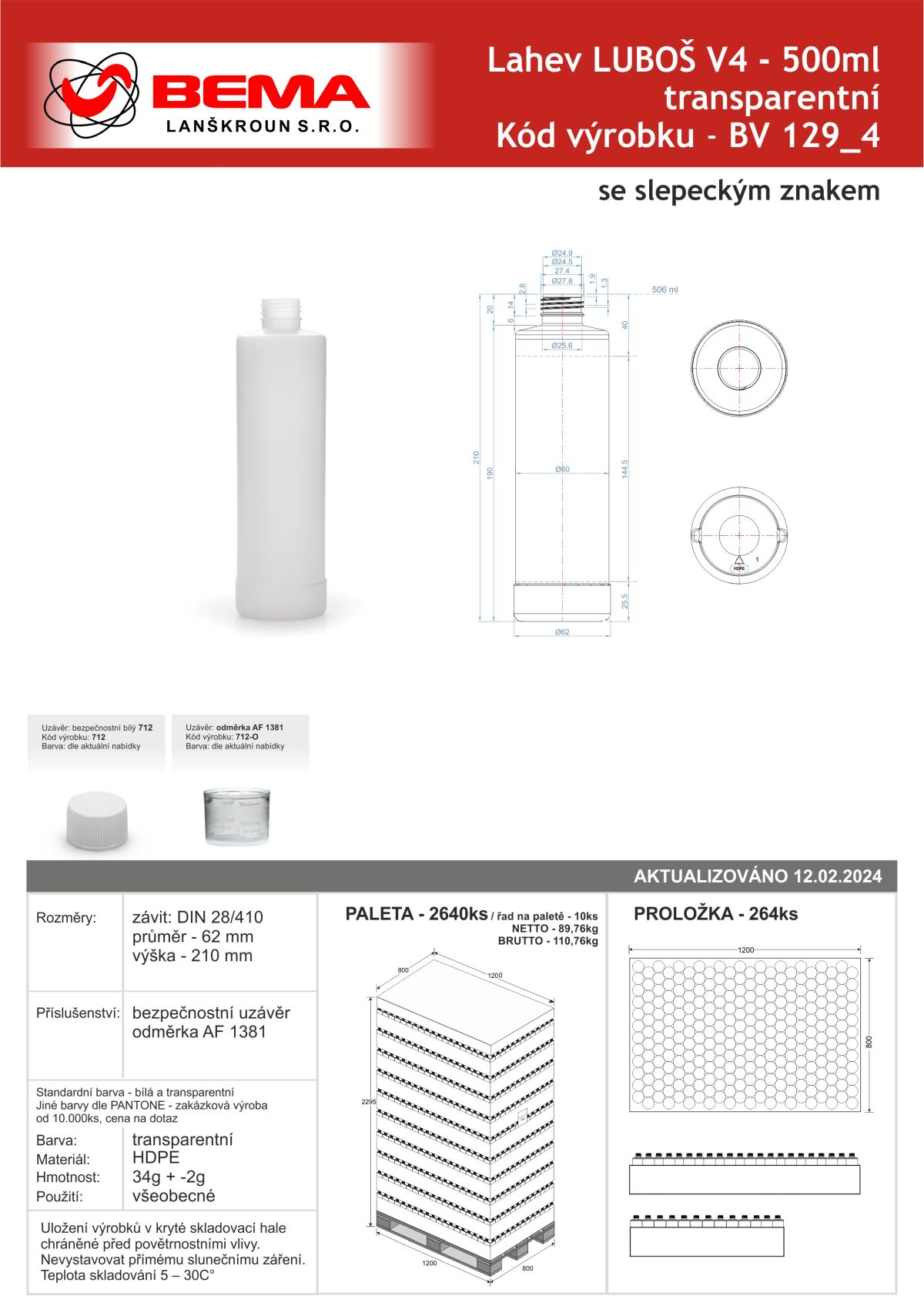 BV 129_4 Lubos 500ML transp 28-7-2026
